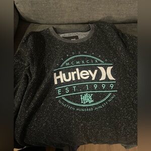 Hurley black and grey pullover